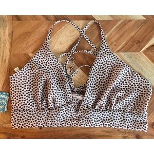 NWT Free People Cassie Heart Soft Bra Tan